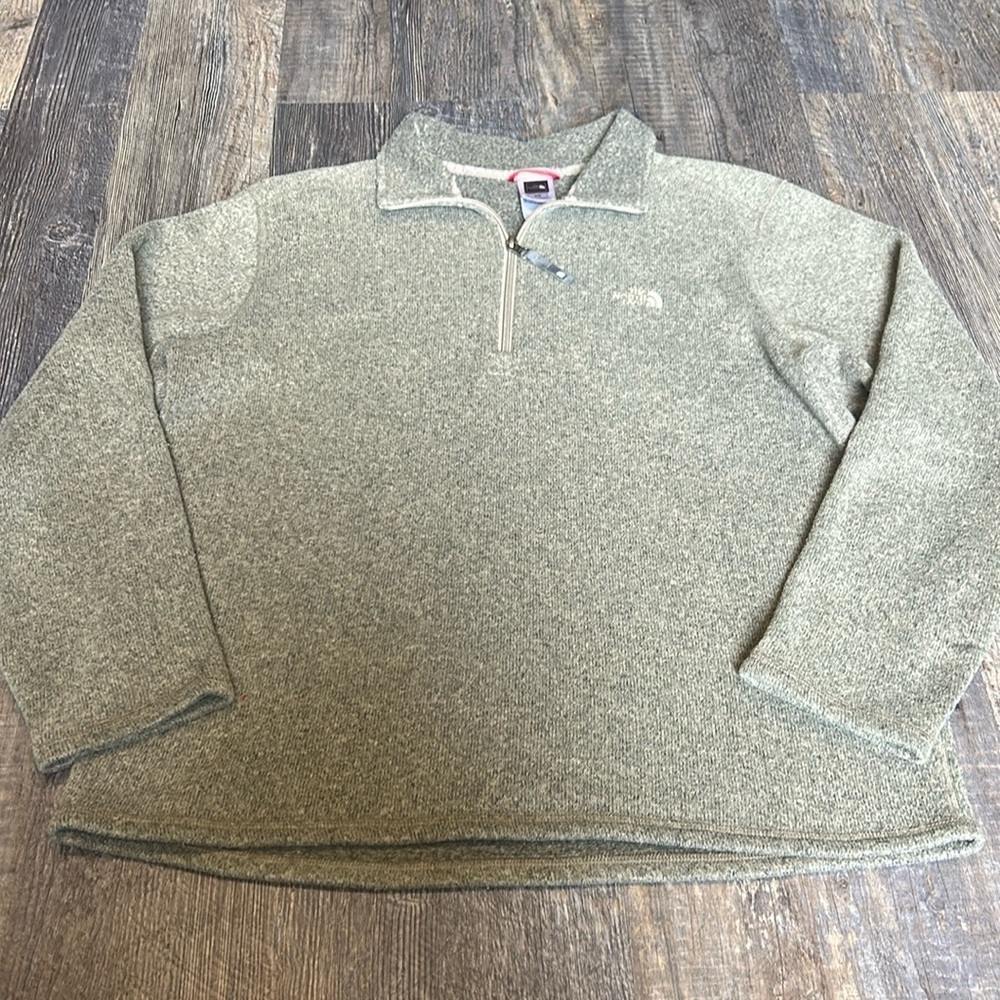 The North Face Fleece High Neck Quarter Zip Pullover Sweater Size M